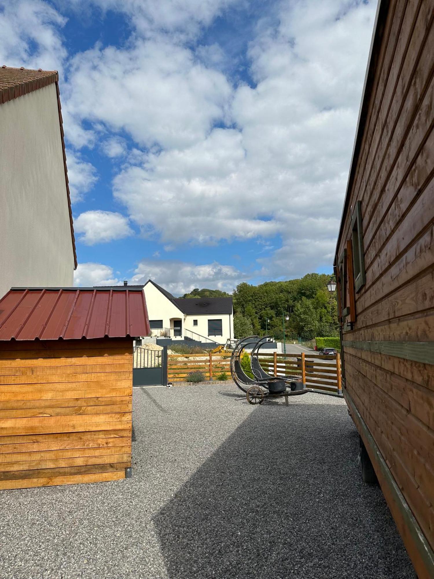 Chez Celia, Roulotte En Champagne Villa Fleury-la-Riviere Exterior foto
